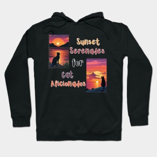 Sunset Serenades for Cat Aficionados Hoodie